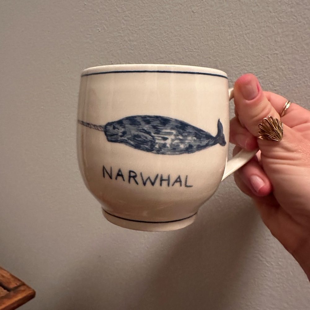 Anthropologie Molly Hatch Narwhal Mug